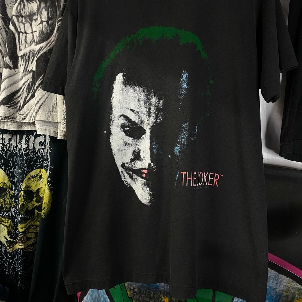 Vintage 80’s Joker T-Shirt Vtg Batman Movie Tee Medium - Picture 6 of 6